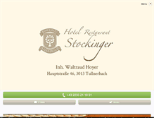 Tablet Screenshot of hotel-stockinger.at